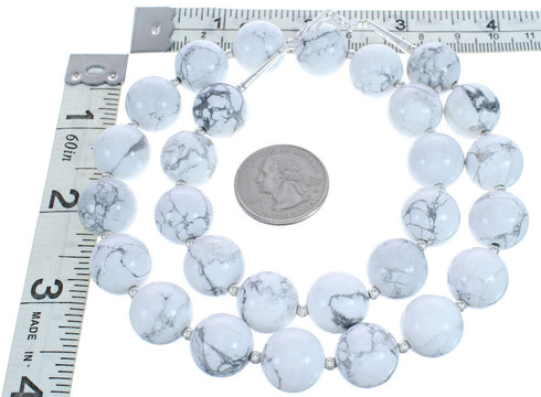 Southwest Howlite Bead Necklace KX121118